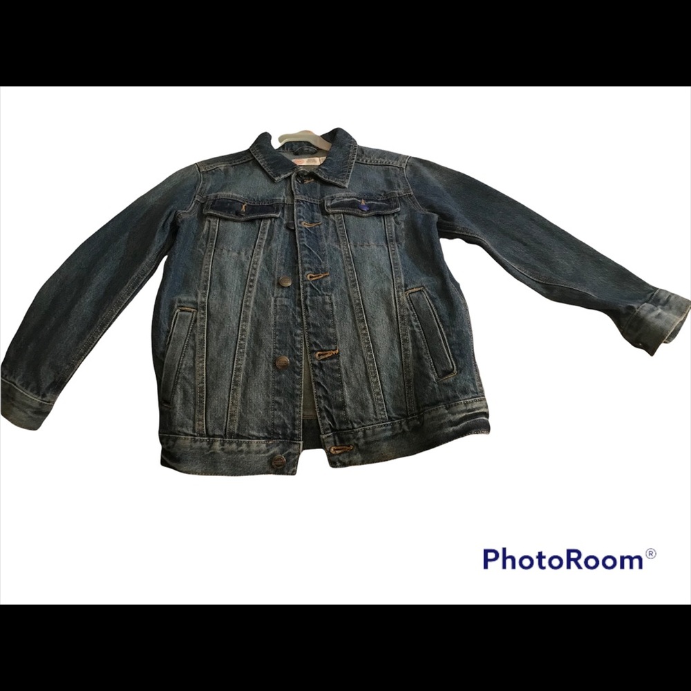 S🚫LD NWT Wonder Nation Denim Jacket (INDIGO DENIM) Size M(8) 100% Cotton - Picture 1 of 5